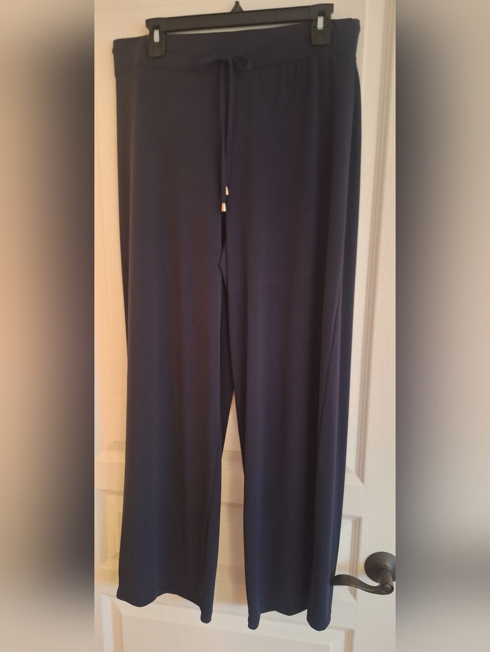 Jones New York Black Wide Leg Pull-On Pants
